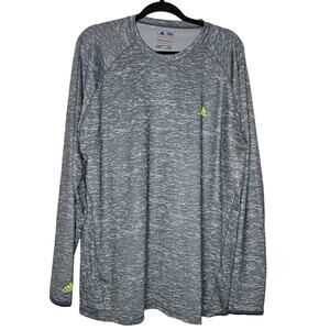 Adidas 2XL climawarm Grey camo camoflauge long sleeved dri-fit shirt long sleeve